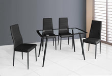 Load image into Gallery viewer, D340 - 5 Piece Dining Room Set (Table, 4 Chairs) - Black
