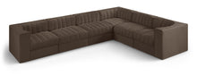 Load image into Gallery viewer, Rummi - Velvet Performance Fabric Upholstered 6 Piece Modular Sectional (With 3 Corner Chairs)
