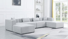 Load image into Gallery viewer, Cube - Linen 6 Piece Modular Double Chaise Sectional
