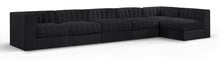 Load image into Gallery viewer, Rummi - Velvet Performance Fabric Upholstered 6 Piece Modular Sectional, L-Shaped (Right)
