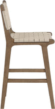 Load image into Gallery viewer, Entwine - Vegan Leather Upholstered Counter Stool - Painted Brown
