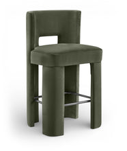 Load image into Gallery viewer, Zuno - Velvet Performance Fabric Upholstered Bar Stool (Set of 2)
