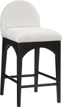 Load image into Gallery viewer, Waldorf - Chenille Stool With Black Legs
