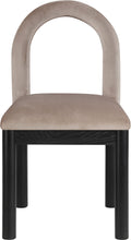 Load image into Gallery viewer, Conrad - Velvet Dining Chair With Black Legs
