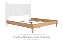 Load image into Gallery viewer, Aleaport - King Panel Footboard With Rails - Warm Brown

