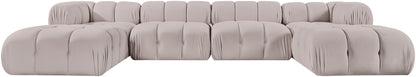 Orin - Velvet 6 Piece Modular Double Chaise Sectional