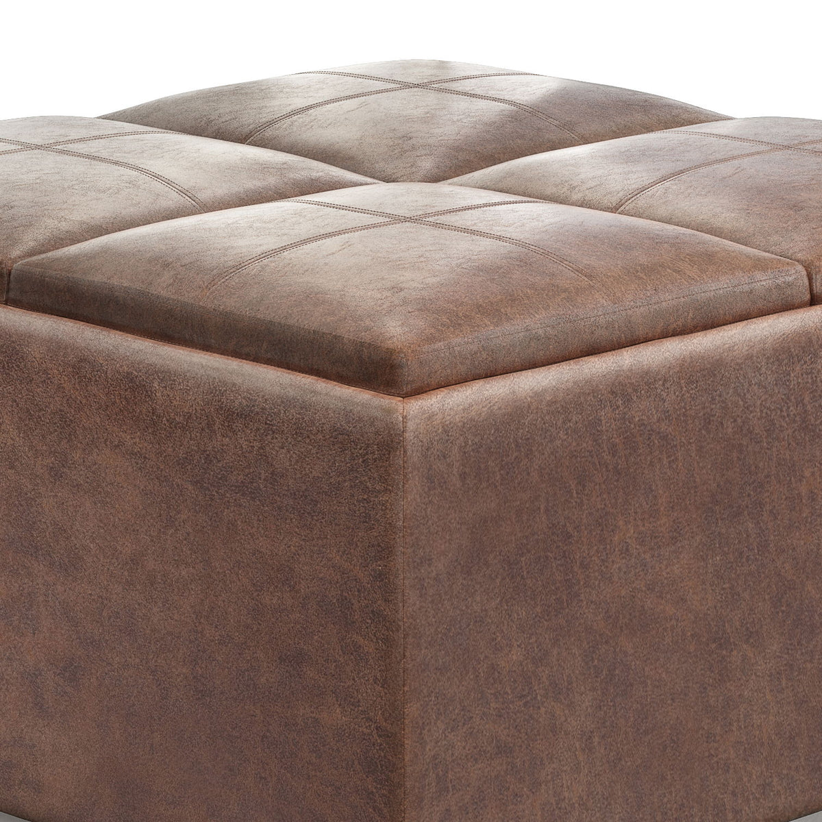 Avalon - Square Coffee Table, Storage Ottoman - Ego Home Furniture