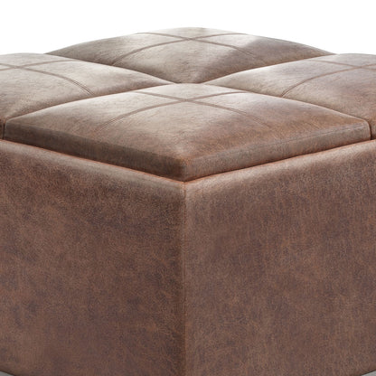 Avalon - Square Coffee Table, Storage Ottoman - Ego Home Furniture