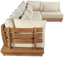 Load image into Gallery viewer, Mirella - 5 Piece Water Resistant Fabric Upholstered Outdoor Patio Modular Sectional
