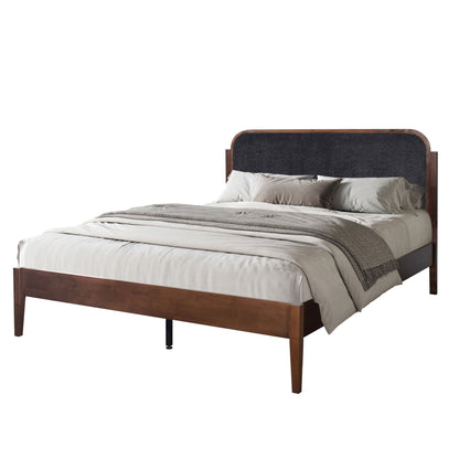 Hawthorne - Queen Platform Bed With Upholstered Headboard