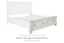 Load image into Gallery viewer, Robbinsdale - Queen Storage Footboard - Antique White
