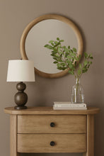 Load image into Gallery viewer, Pagosa - Round Mirror - English Knotty Oak
