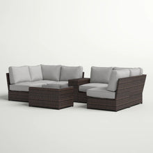 Load image into Gallery viewer, Stylish Modular Wicker Patio Seating Group
