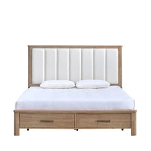 Load image into Gallery viewer, Anika - 6/6-5/0 King/Queen Storage Bed Side Rails - White / Natural
