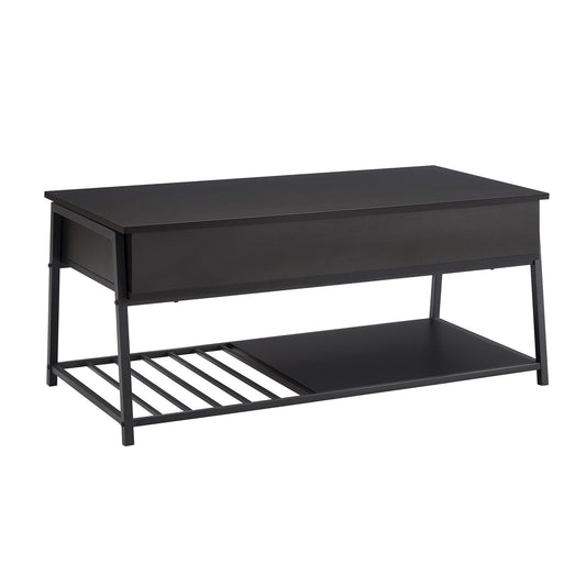 Contemporary Coffee Table, Lift Top, Rectangular
