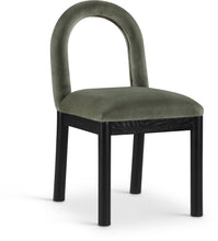 Load image into Gallery viewer, Conrad - Velvet Dining Chair With Black Legs
