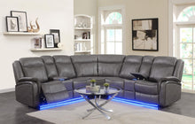 Load image into Gallery viewer, U36 - 3 Piece Power Reclining Sectional (2 Power) - Gray
