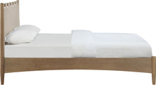 Load image into Gallery viewer, Santos - Vegan Leather Headboard And Wood Bed - Waxed Brown Frame
