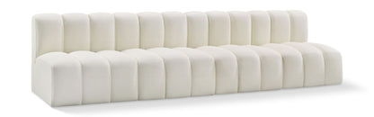 Arc - Faux Leather 4 Seats Modular Sofa