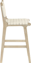 Load image into Gallery viewer, Entwine - Vegan Leather Upholstered Counter Stool - Painted Natural
