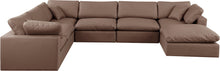 Load image into Gallery viewer, Comfy - 7 Piece Faux Leather Modular Sectional With Chaise
