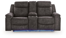 Load image into Gallery viewer, Brysonview - Double Reclining Loveseat With Console - Charcoal
