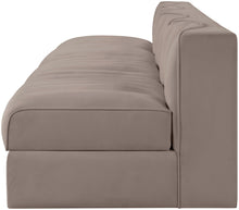 Load image into Gallery viewer, Rummi - Armless Velvet Performance Fabric Upholstered 4 Piece Modular Sofa
