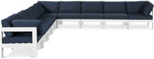Load image into Gallery viewer, Nizuc - Outdoor Patio 9 Piece Modular Sectional With White Frame
