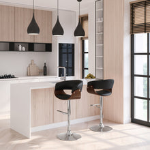 Load image into Gallery viewer, Sheldon - Upholstered Adjustable Swivel Bar Stool
