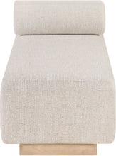 Load image into Gallery viewer, Zephyr - Linen Textured Fabric Upholstered Chaise - Painted Natural Base
