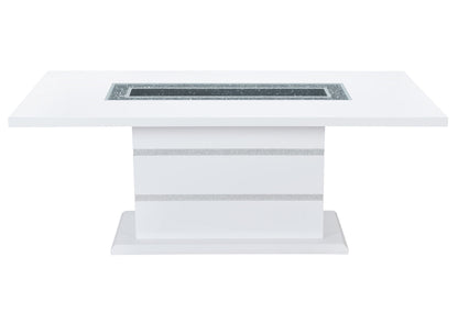 Monaco - Dining Table Top & Base - White