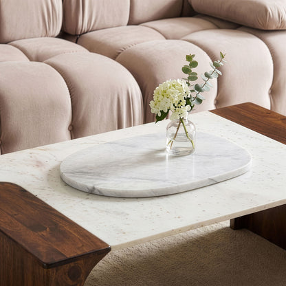 Livia - Genuine Marble Decorative Tray - Ego Home Furniture