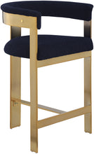 Load image into Gallery viewer, Romeo - Boucle Counter Stool With Gold Base (Set of 2)

