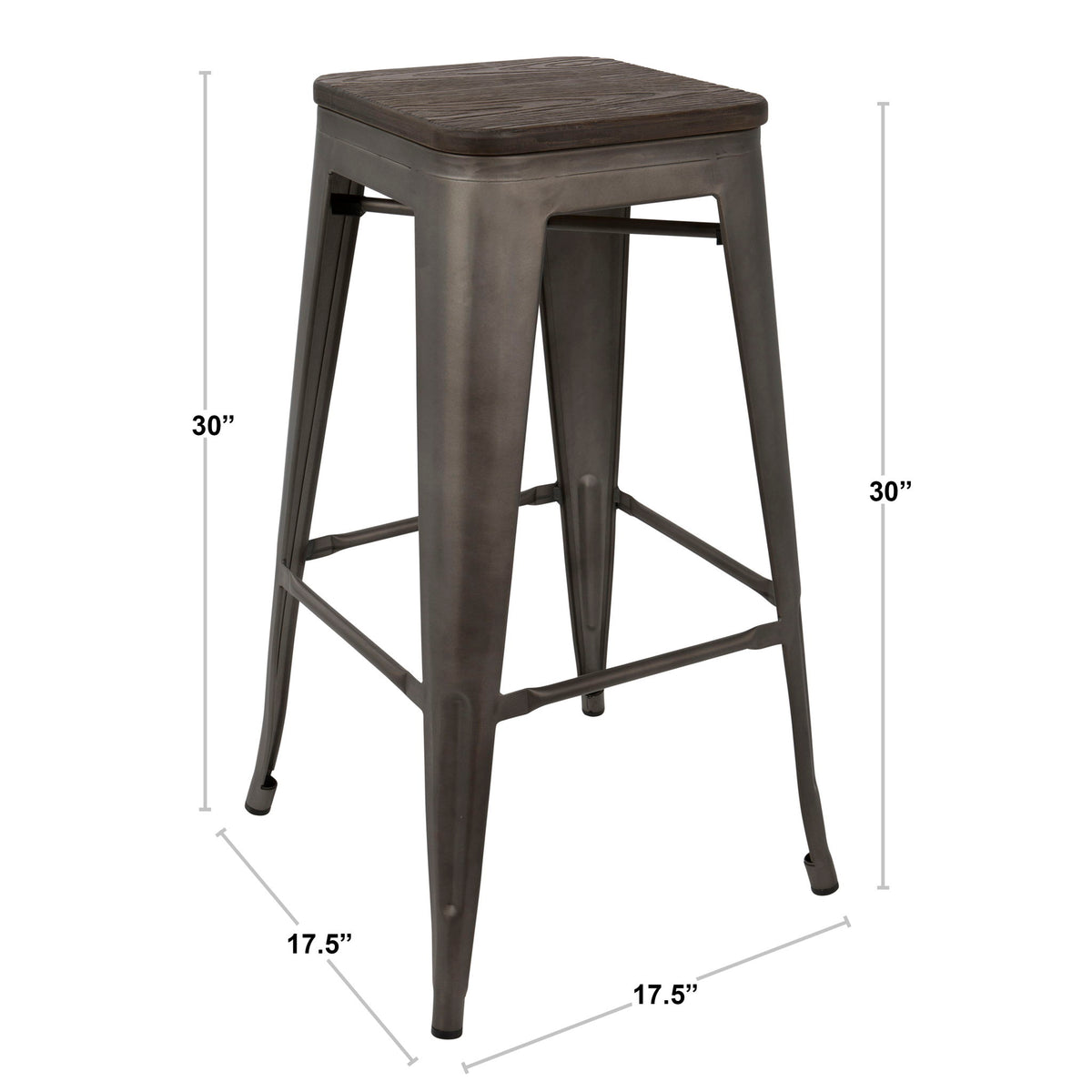 Oregon - Contemporary Barstool (Set of 2) - Ego Home Furniture