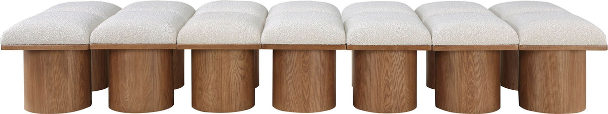 Pavilion - 14 Piece Modular Bench With Brown Base