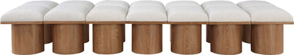 Pavilion - 14 Piece Modular Bench With Brown Base