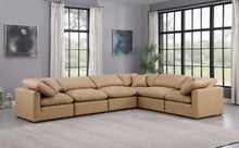 Load image into Gallery viewer, Indulge - Faux Leather 6 Piece Modular Corner Sectional - Tan
