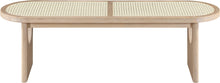 Load image into Gallery viewer, Canovia - Solid Wood And Faux Cane Bench

