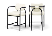 Load image into Gallery viewer, Serava - Vegan Leather Upholstered Bar Stool
