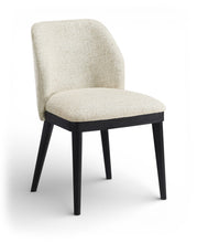 Load image into Gallery viewer, Valeo - Linen Textured Fabric Upholstered Dining Chair (Set of 2) - Painted Black Base
