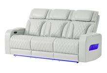 Load image into Gallery viewer, U8611 - Power Reclining Sofa With Power Headrest And LED - Silver
