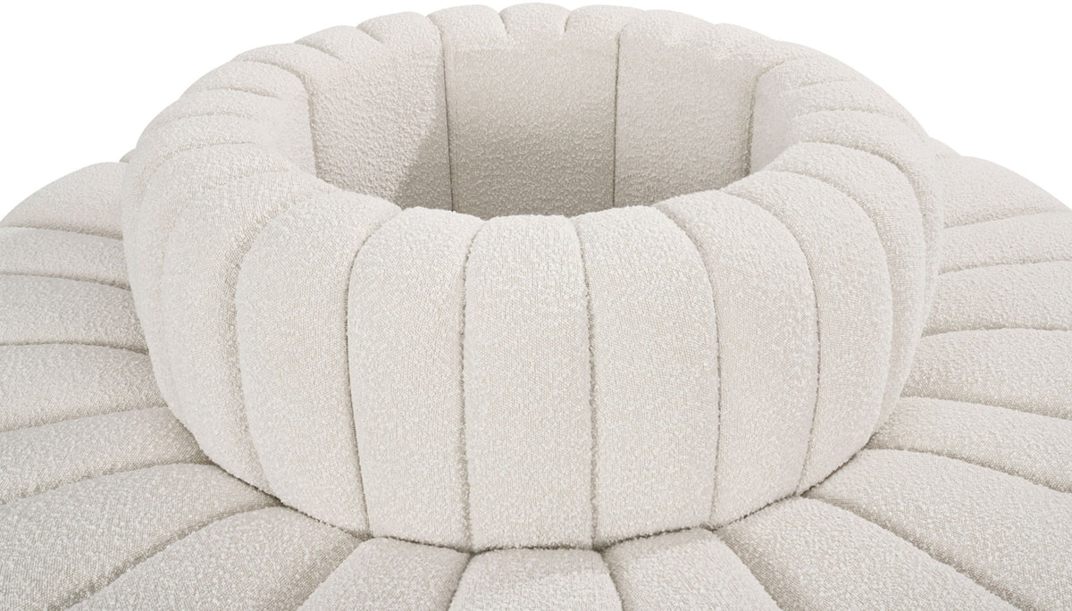 Arc - Boucle Fabric 8 Piece Round Modular Sofa