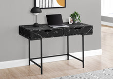 Load image into Gallery viewer, Computer Desk For Home Office, Storage Drawers, Marble Look Contemporary &amp; Modern
