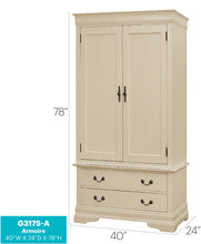Load image into Gallery viewer, Elegant Traditional Armoire
