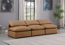 Load image into Gallery viewer, Indulge - Faux Leather 3 Seat Modular Armless Sofa
