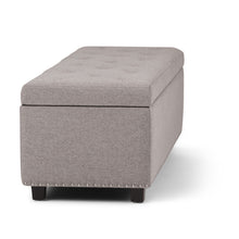 Load image into Gallery viewer, Hamilton - Upholstered Storage Ottoman

