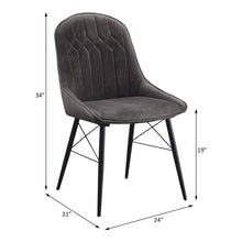 Load image into Gallery viewer, Abraham - Side Chair (Set of 2) - Black / Dark Gray

