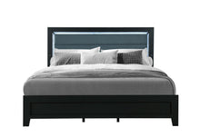 Load image into Gallery viewer, Reid - Queen Bed With LED - Black
