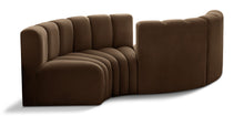 Load image into Gallery viewer, Arc - Velvet 4 Piece Curved Modular Sofa
