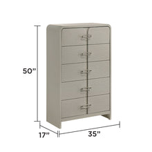 Load image into Gallery viewer, Aria - 5 Drawer Chest - Beige
